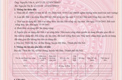 Hà Nội cấp hơn 68.000 giấy chứng nhận quyền sử dụng đất có mã QR